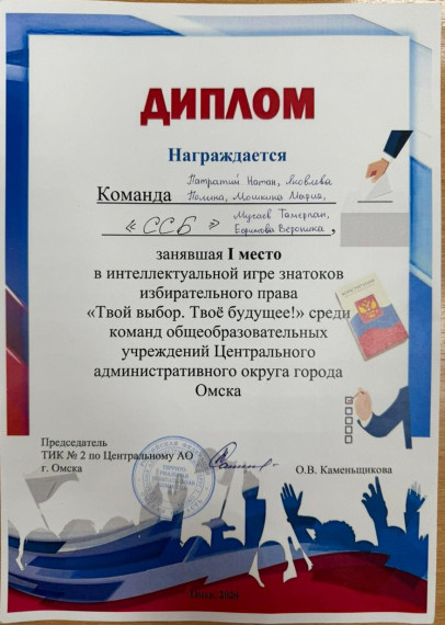 «Твой выбор. Твое будущее!».